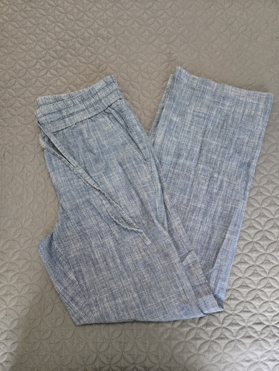 Ann Taylor Factory Pants - Light Blue Cotton Drawstring Pants